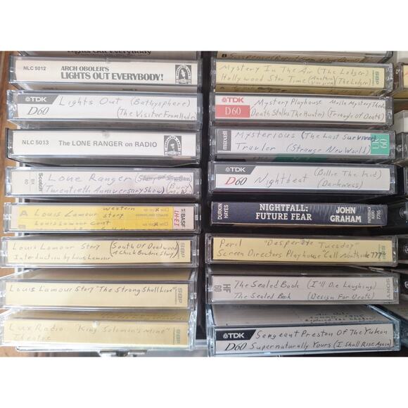 Old-Time Radio Horror & Mystery 60 Cassettes The Shadow Lights Out Inner Sanctum - Picture 5 of 8